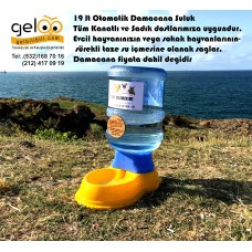 OTOMATİK KEDİ KÖPEK  TAVUK HİNDİ KAZ ÖRDEK SULUĞU ŞAMANDIRALI 19 LT GELBİLİBİLİ.COM